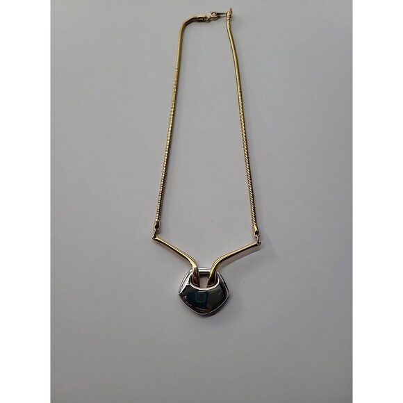 Vintage Amway Necklace Rope Chain Gold Tone Silver Tone Pendant Jewelry Costume - Picture 11 of 14